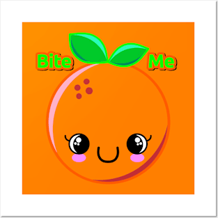 Bite me Orange Posters and Art